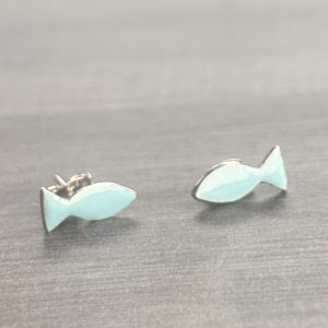 Enamel Fish studs
