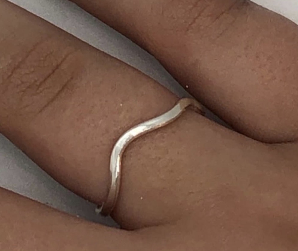 Sterling Silver Wave Ring